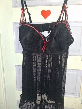 Black And Red Nightie /Lingerie